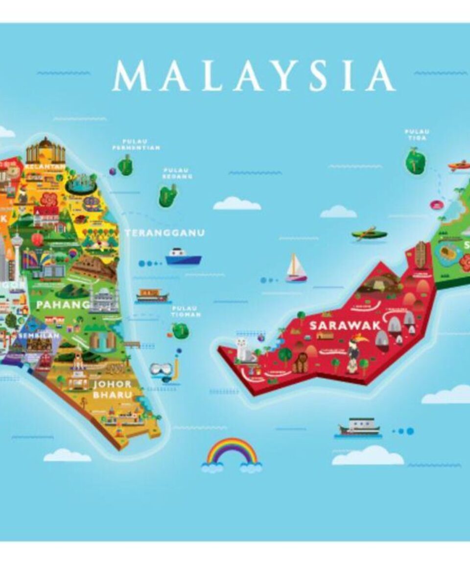 malaysia-illustrated-map-regions